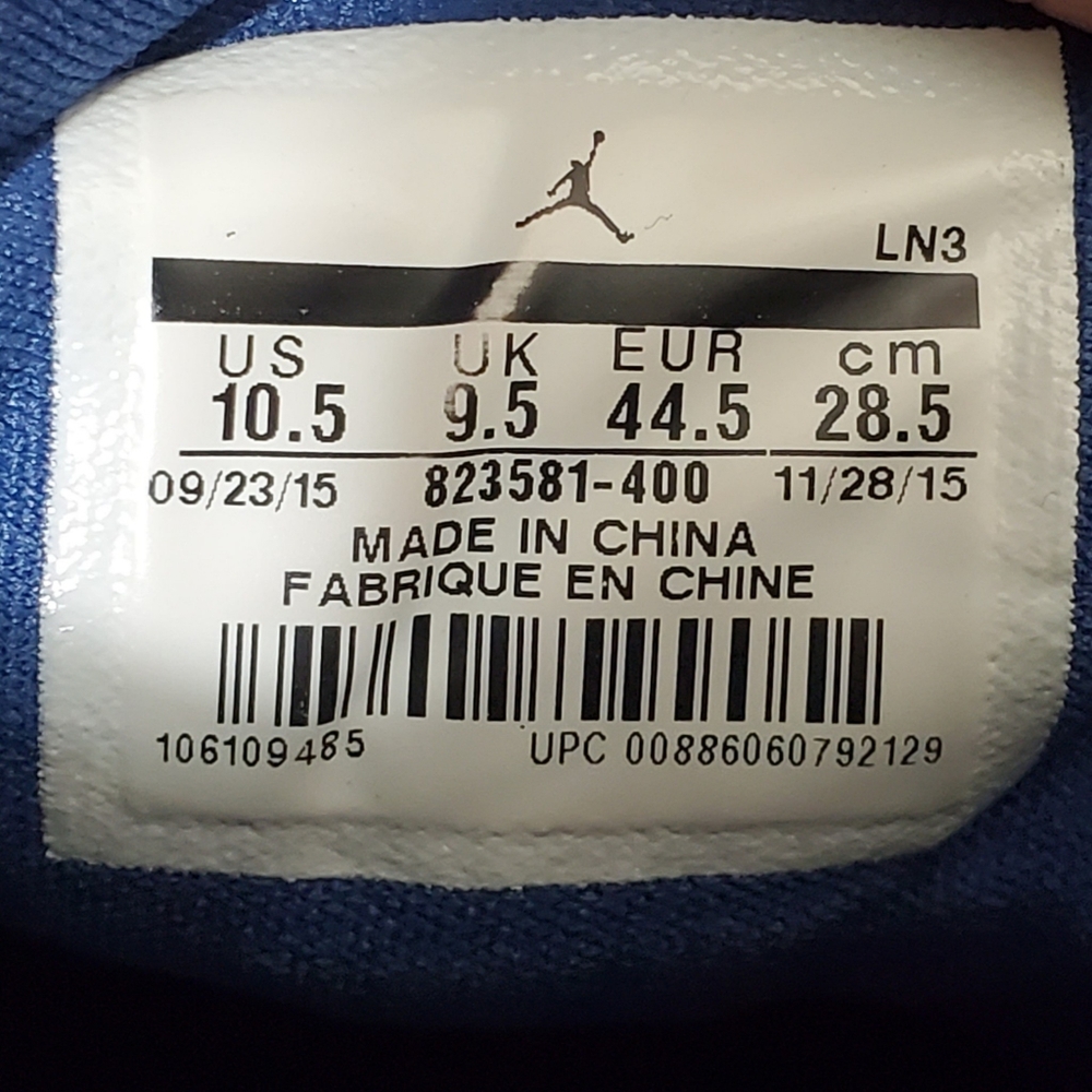 Nike Air Jordan Horizon French Blue Retro Shoes Men's Size 10.5 - Picture 12 of 12